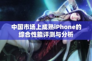 中国市场上成熟iphone的综合性能评测与分析